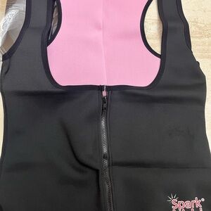 *New in package* Neoprene Spark Black and Pink Zip-Up Exercise Vest
